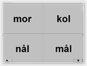 ljudenligt stavade ord